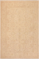 handmade Transitional Kafkaz Beige Tan Hand Knotted RECTANGLE 100% WOOL area rug 8 x 10